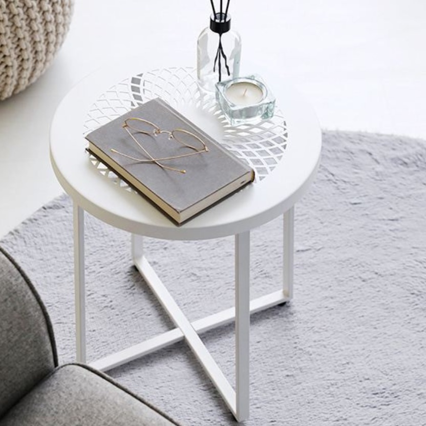 슬림 테이블 소파 틈새 선반 높은 사이드 테이블 얇은 테이블