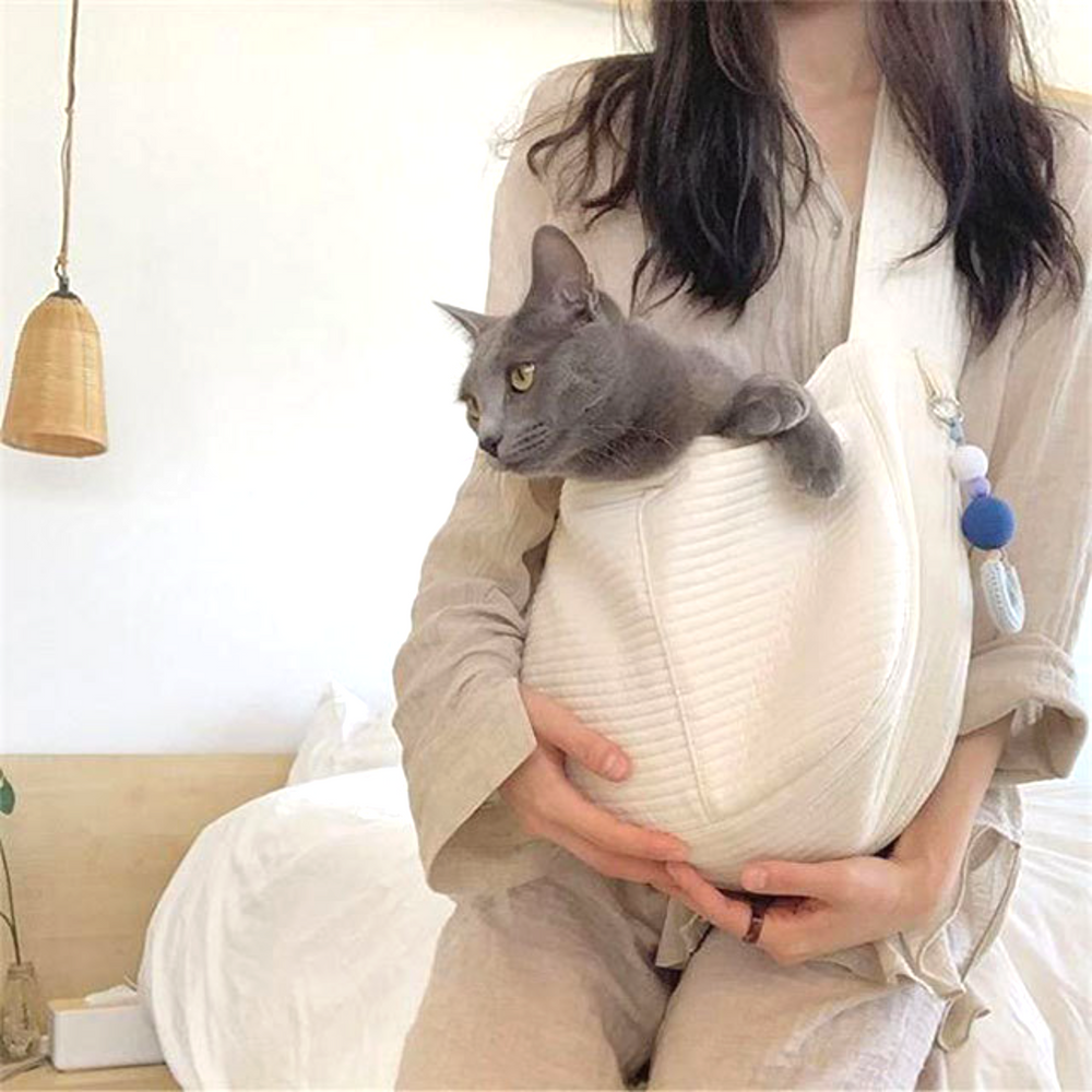 고양이 강아지 슬링백 포대기 이동가방 S - 상세 이미지 3