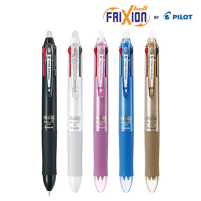 파이롯트 프릭션 볼펜 4색볼펜 0.5mm 지워지는볼펜 펜 frixionball 필기구