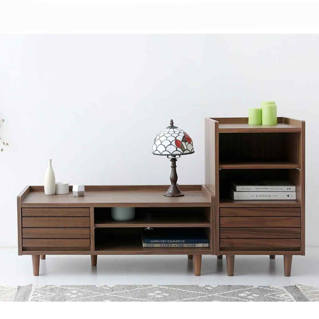 엔틱 빈티지 안방 tv장 원룸 티비다이 폭좁은 티브다이 고급 슬림 키높은 키큰 거실장