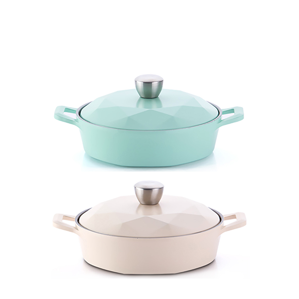 네오플램 세라믹 편수 냄비 18cm, 캐럿 아이보리 - 상세 이미지 4