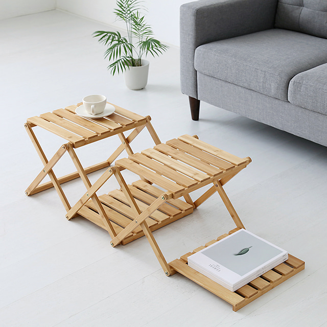 JAWAL 선반 415 좁은 대나무 415mmx320mmx966mm, 4단, 8541.1345 - 상세 이미지 2