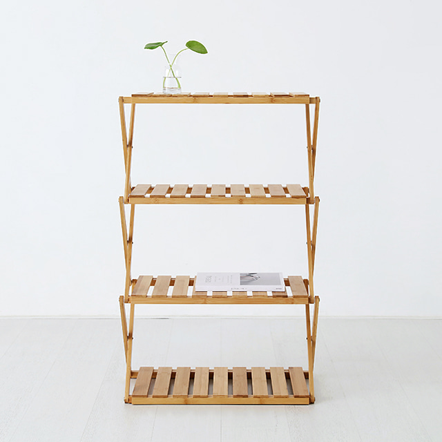 JAWAL 선반 600 넓은 대나무 600mmx320mmx966mm, 4단, 0262.8576 - 상세 이미지 4