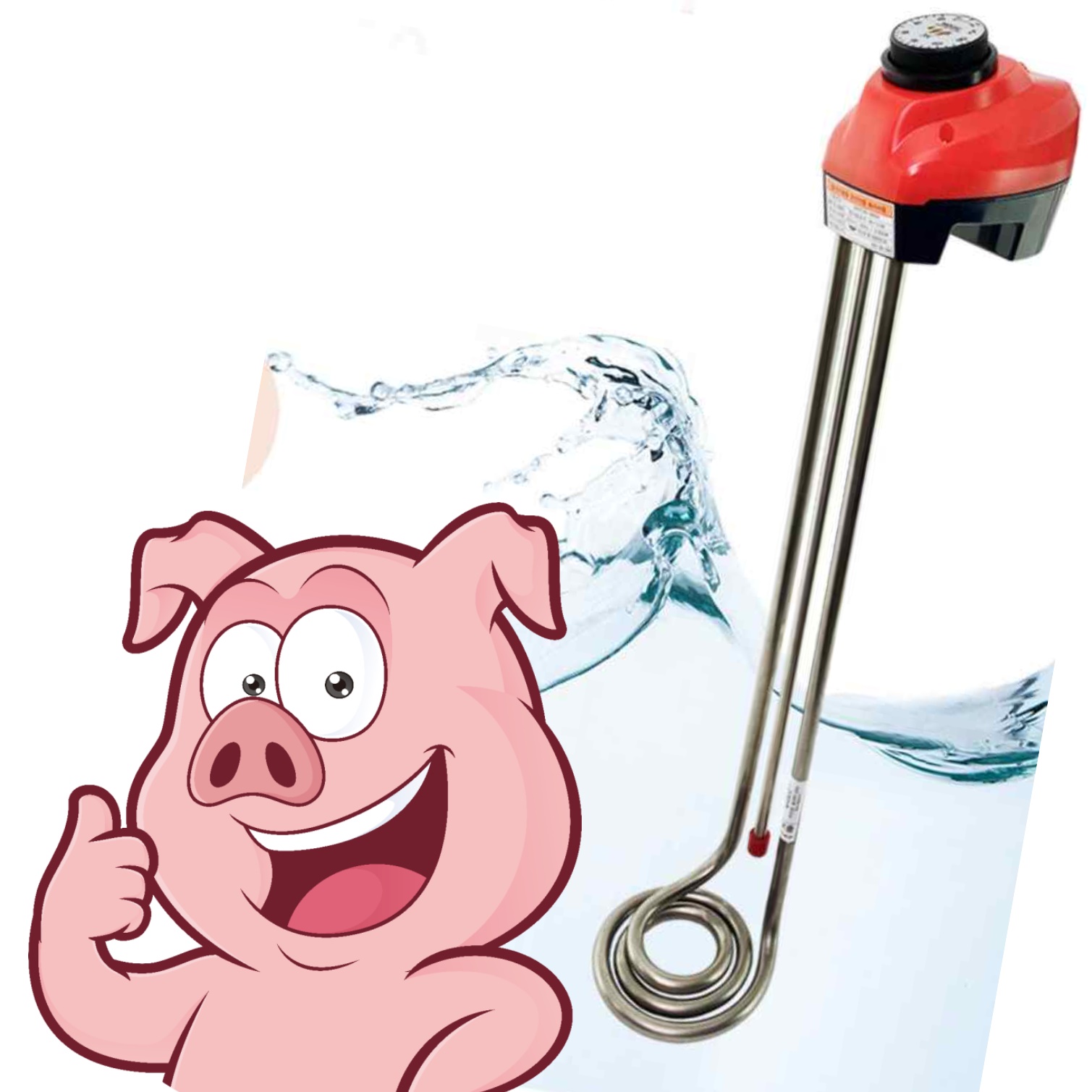 돼지꼬리 열선 온수기 온수 히터봉 3kw 1000mm