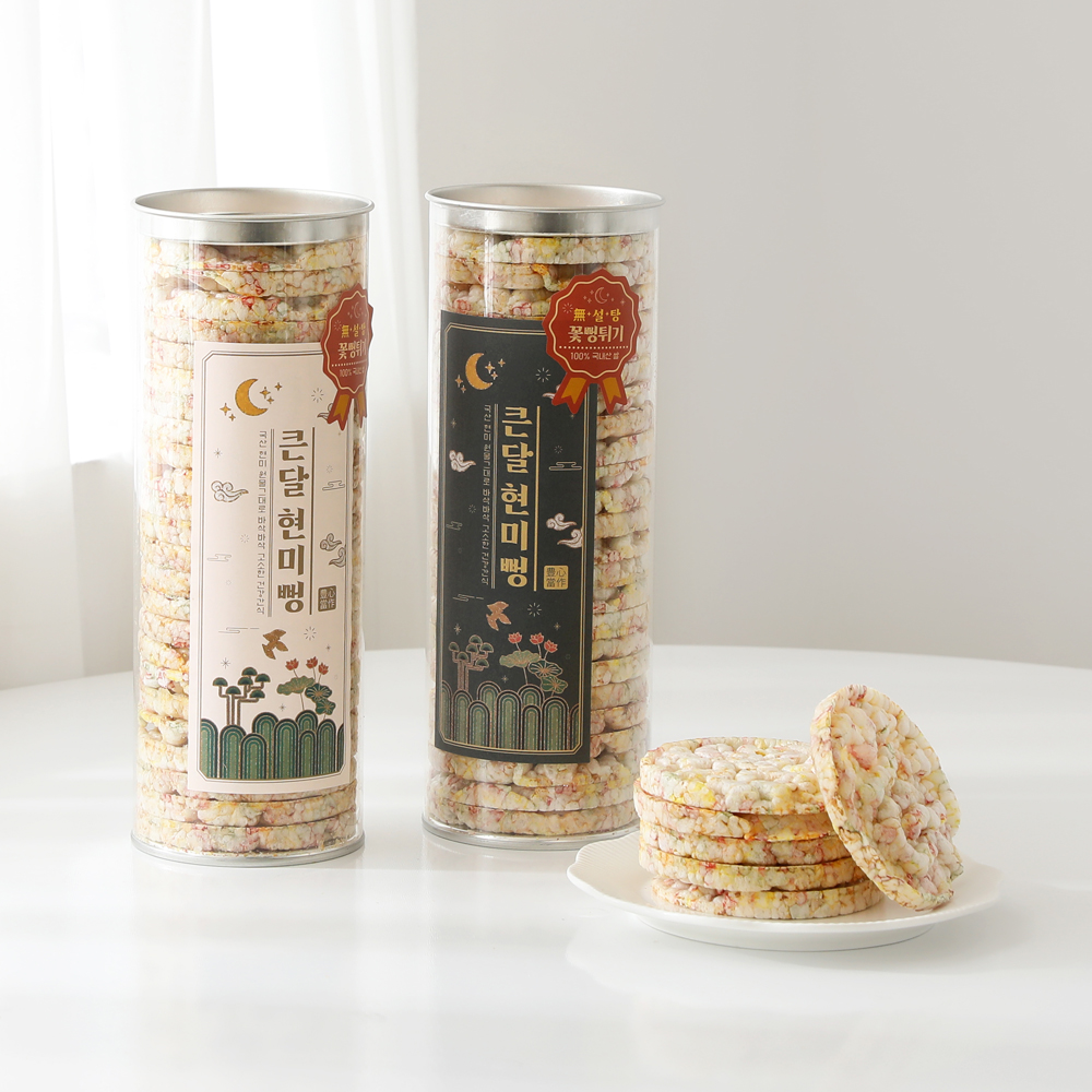 풍심당 쌀과자 큰 달 현미 꽃 뻥튀기 (140g) - 상세 이미지 2