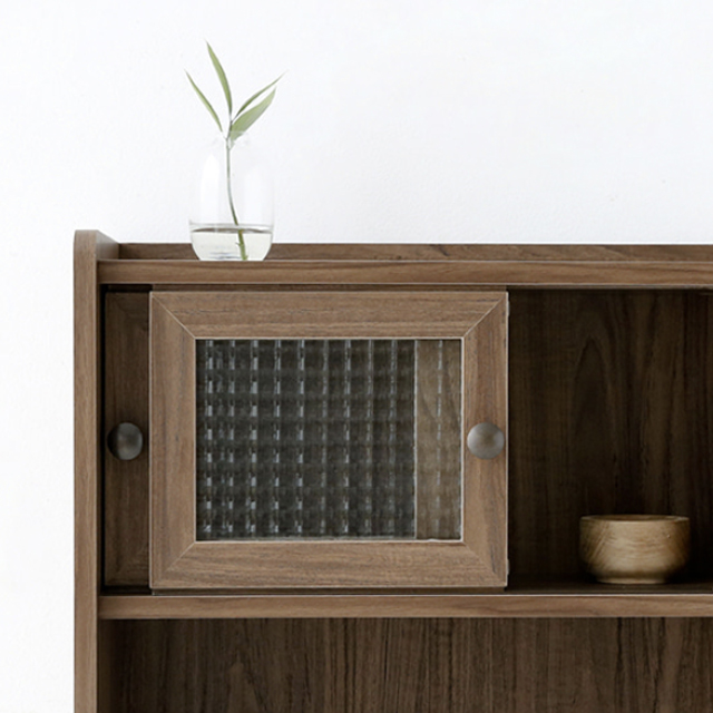 폴라보 미니수납장 좁은 2문 SHM4247SL 470x200x420mm, 2단, 미들브라운 0442.0000 - 상세 이미지 5