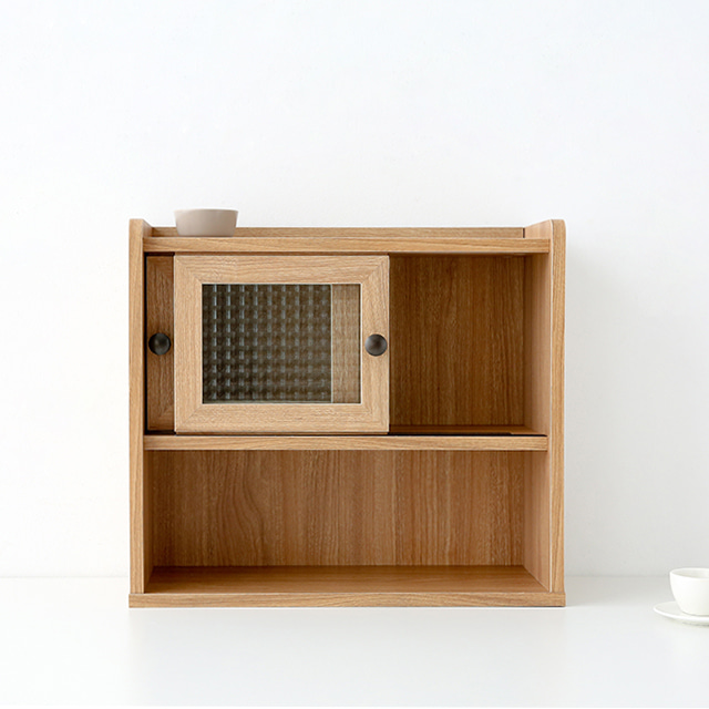 폴라보 미니수납장 좁은 2문 SHM4247SL 470x200x420mm, 2단, 캄포어베니어 9785.9811 - 상세 이미지 2