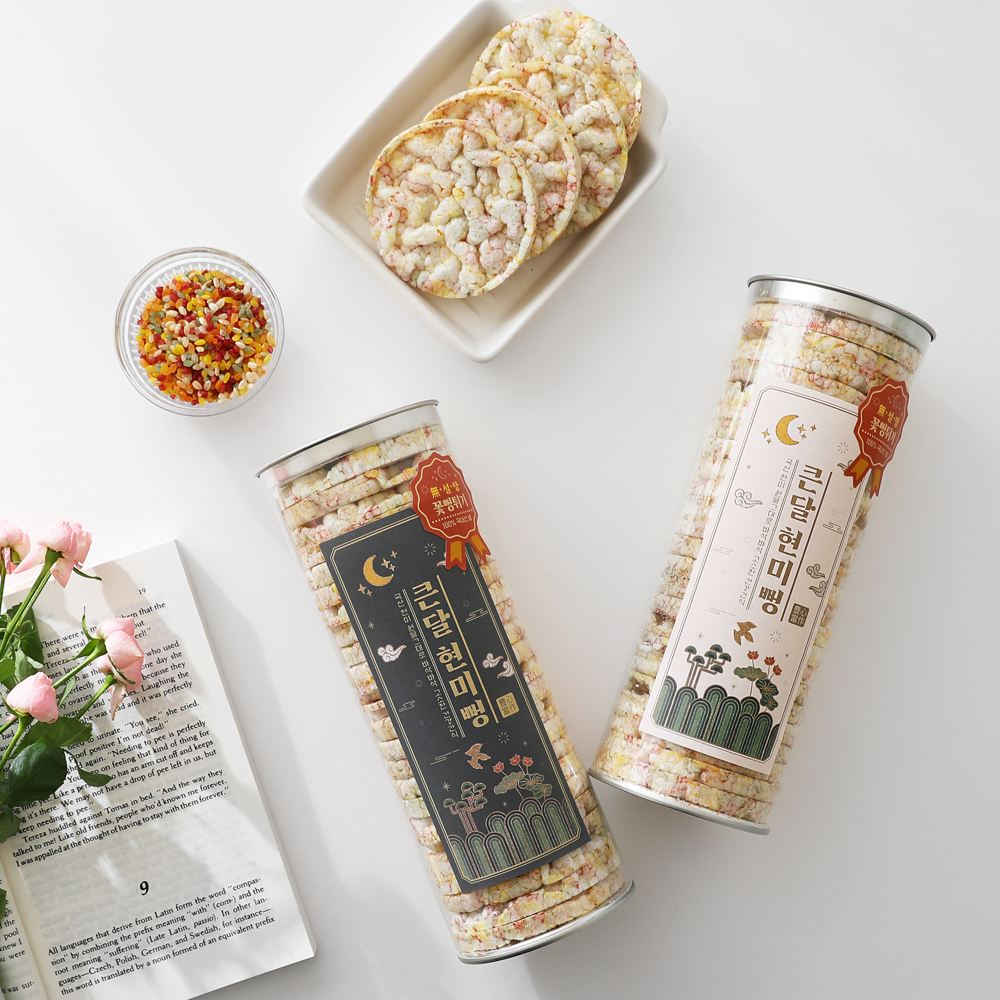 풍심당 쌀과자 큰 달 현미 꽃 뻥튀기 (140g) - 상세 이미지 3