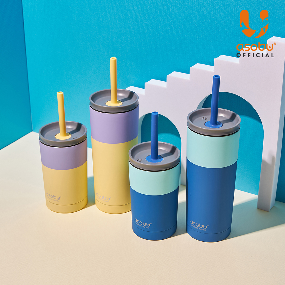 캐나다 아소부 스테인레스 보온보냉 파스텔 컬렉션 빨대텀블러 슈퍼브시피 600ml - 상세 이미지 2