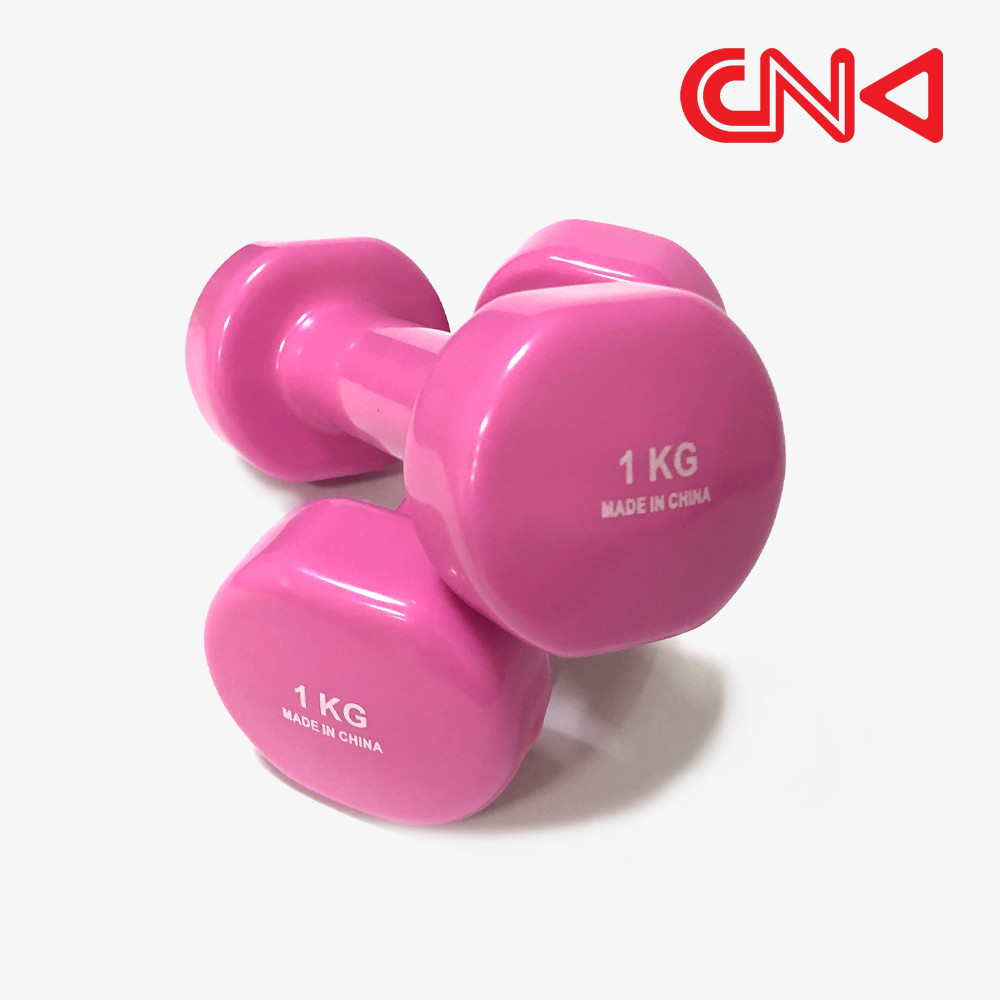 씨앤케이 홈트 미용 아령 1kg PVC 덤벨 세트 여자 필라테스 홈트레이닝 운동 기구 - 상품 이미지