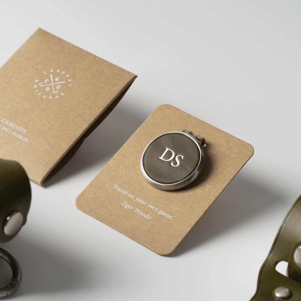 카렌디 골프 볼마커 제작 이니셜 악세사리 선물 마크 원형