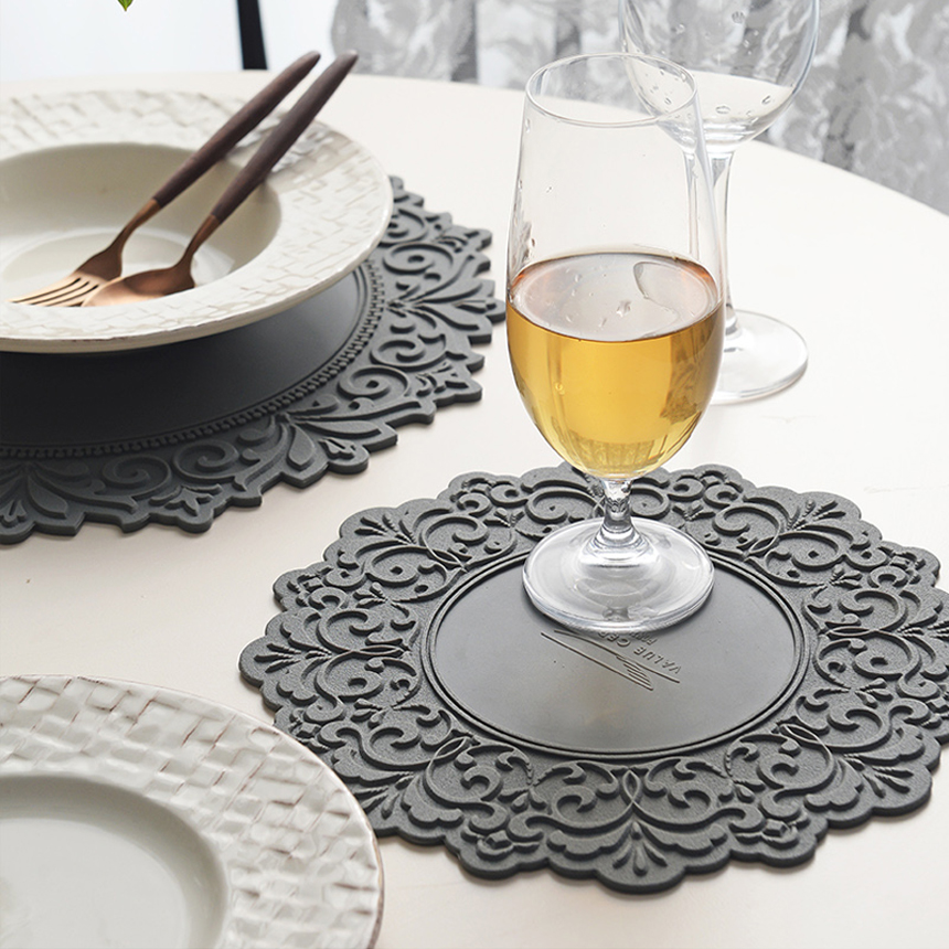 벨류 아멜리아 디너 브런치 플레이트 실리콘 식탁매트 25cm