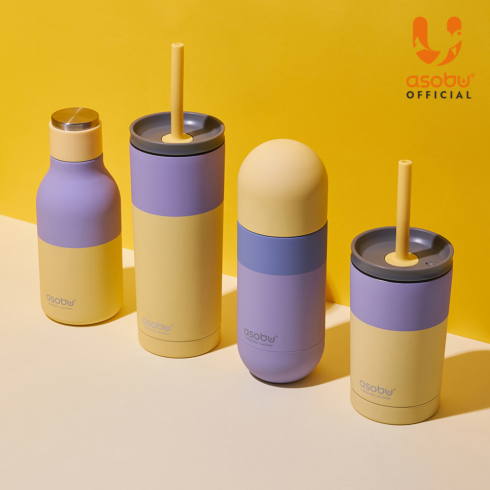 캐나다 아소부 스테인레스 보온보냉 빨대텀블러 파스텔 슈퍼브 시피 600ml, 파스텔블루 - 상세 이미지 3