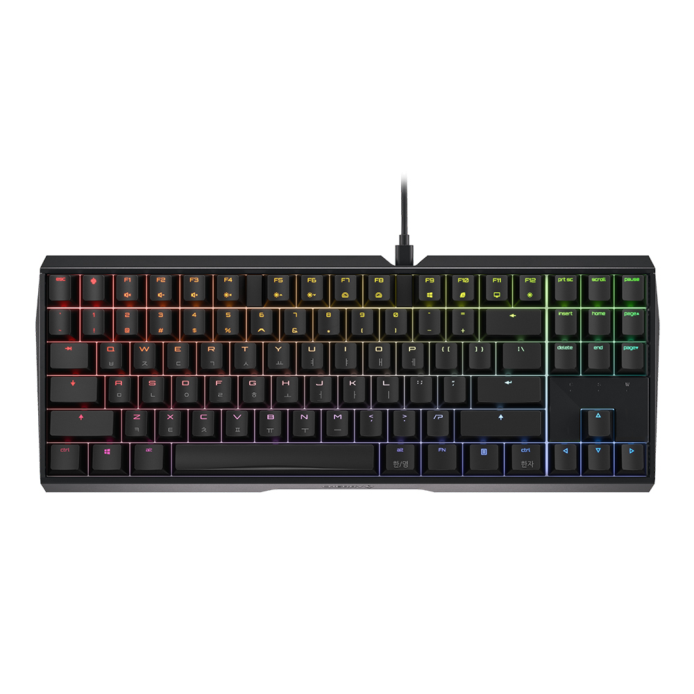 체리 MX 3.0S TKL RGB 기계식 키보드 사무용 게이밍 텐키리스 블랙, 저소음 적축 - 상세 이미지 2