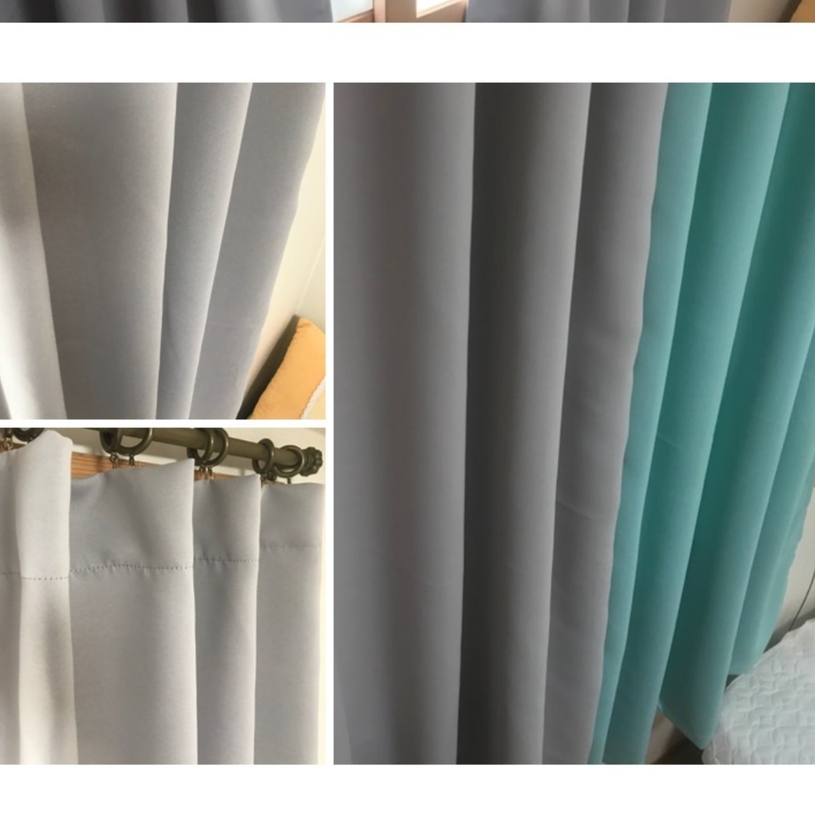 양면 암막커튼 1+1 고급 3중 커튼 빛차단커튼