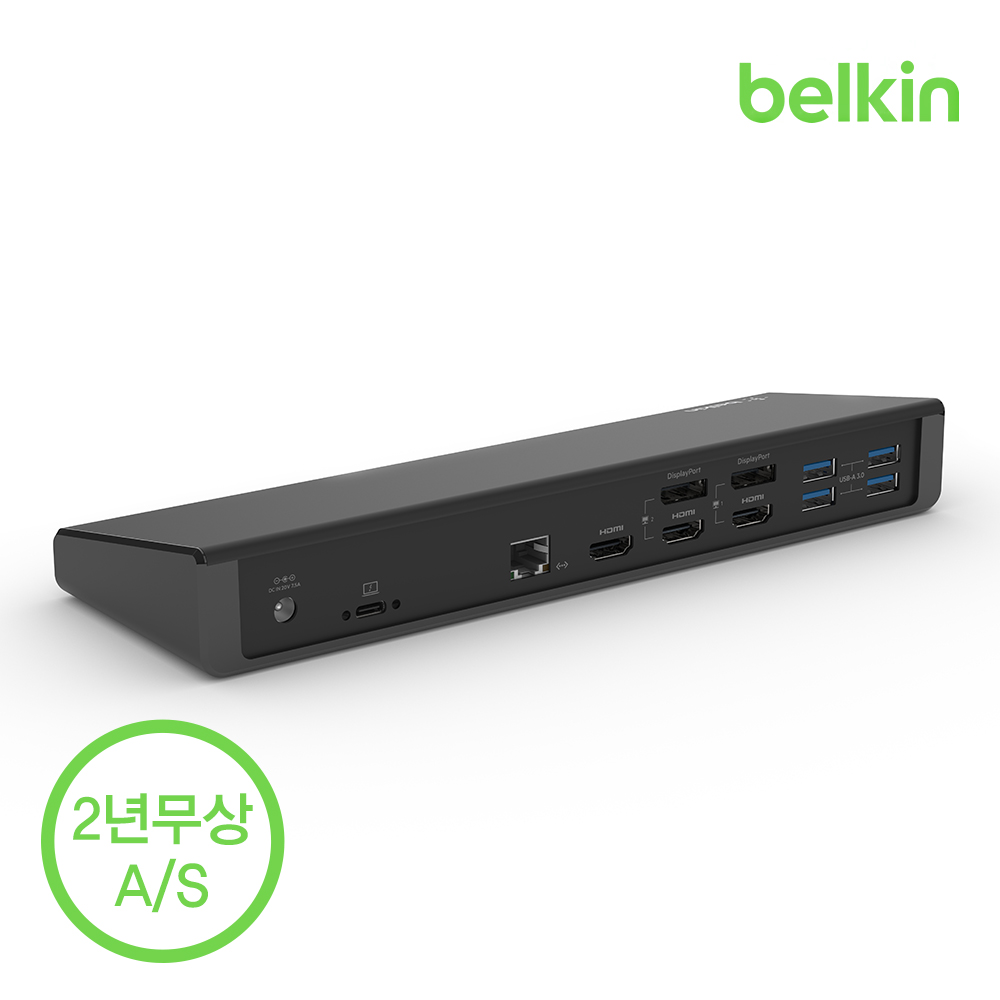 벨킨 유니버셜 USB-C 트리플 디스플레이 독 도킹스테이션 멀티허브 85W 전원공급 4K INC007 맥북 에어 M4 갤럭시북5 프로 호환 - 상세 이미지 5