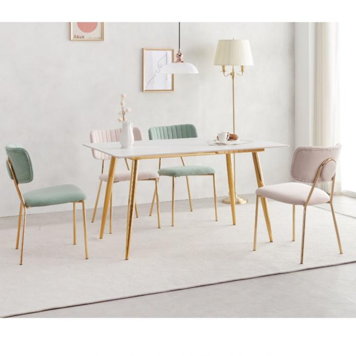 4인용 세라믹 식탁 세트 화이트 아파트 고급 신혼집식탁