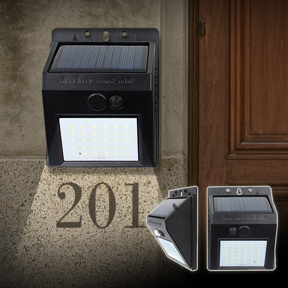 태양광 벽등 센서등 태양열 LED 조명 전구 계단 외등 문주 정원등 테라스 경관 30구