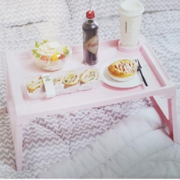 병원 침대용테이블 환자용식탁 침대 접는상 간이식탁