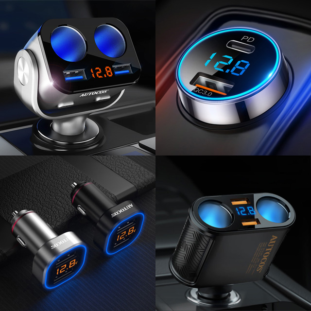 차량용 시거잭 시가잭 4포트 QC3.0 고속충전 D2 터치온 이미지 6