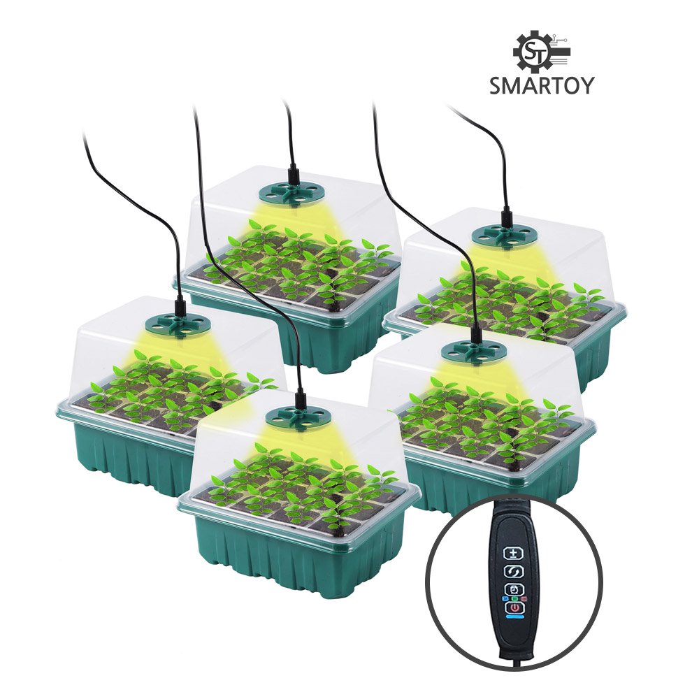 스마토이 LED 모종 트레이 60구 모종판 육묘 파종 자동타이머 - 상품 이미지