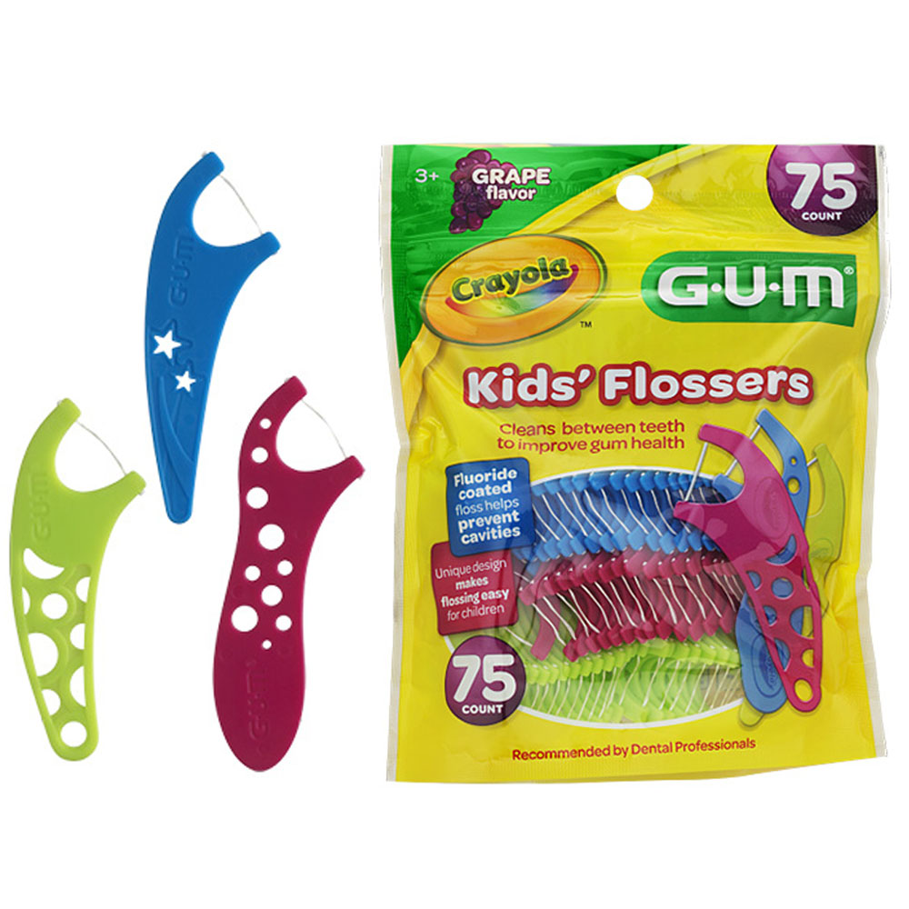 SUNSTAR 검 크레욜라 어린이 치실 75개입 불소코팅