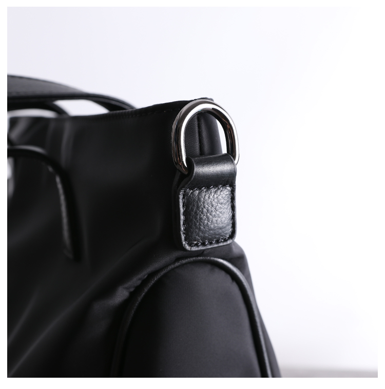 가죽 포켓 프라다천 남녀 가벼운 나일론 소재 대용량 빅사이즈 도트백 출근 대학생 책 가방