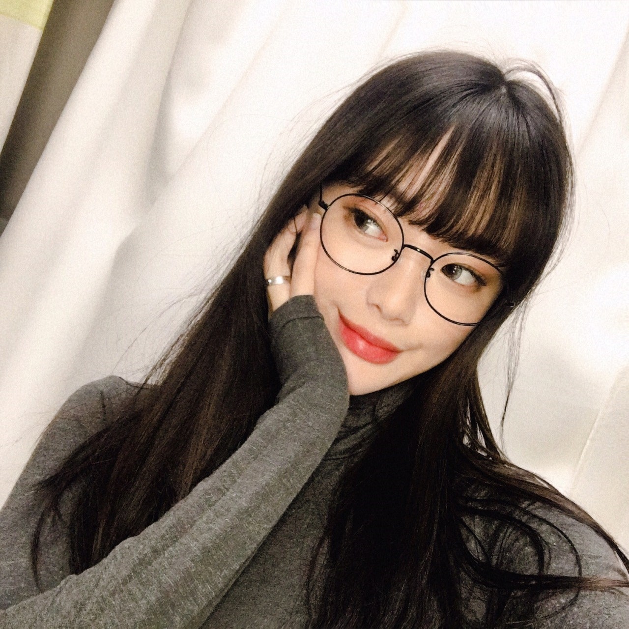 동그란 안경 청광 블루라이트 차단 시력보호 안경테