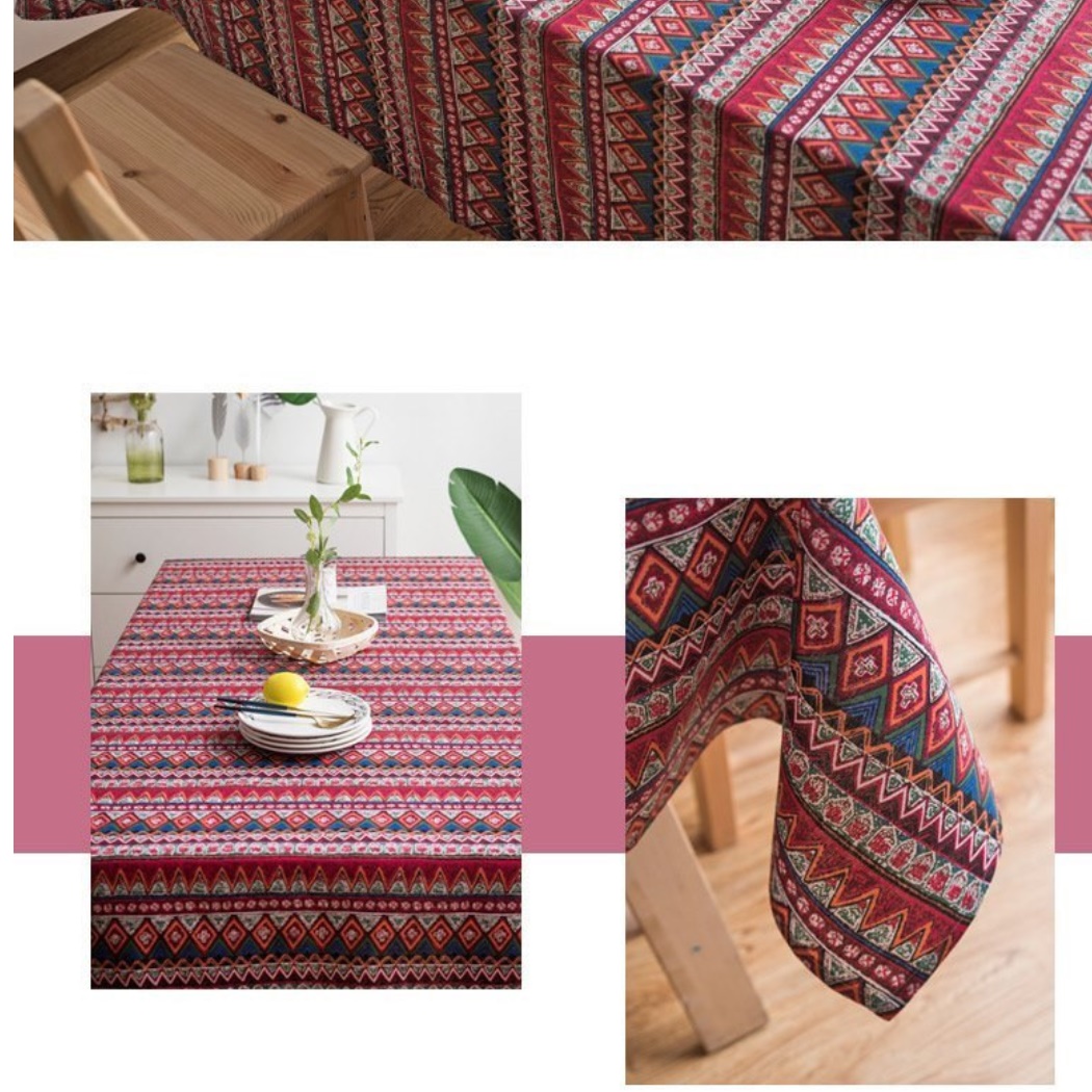 캠핑용 식탁보 롤테이블 보 전시회테이블보 야외 테이블보 정사각 에스닉식탁보  90x140