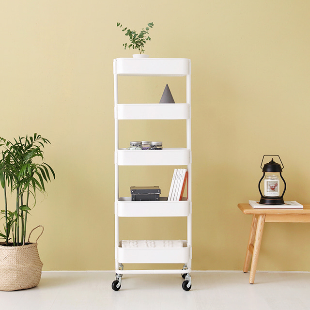 롬비 트롤리 카트 5단 화이트 2070.0108