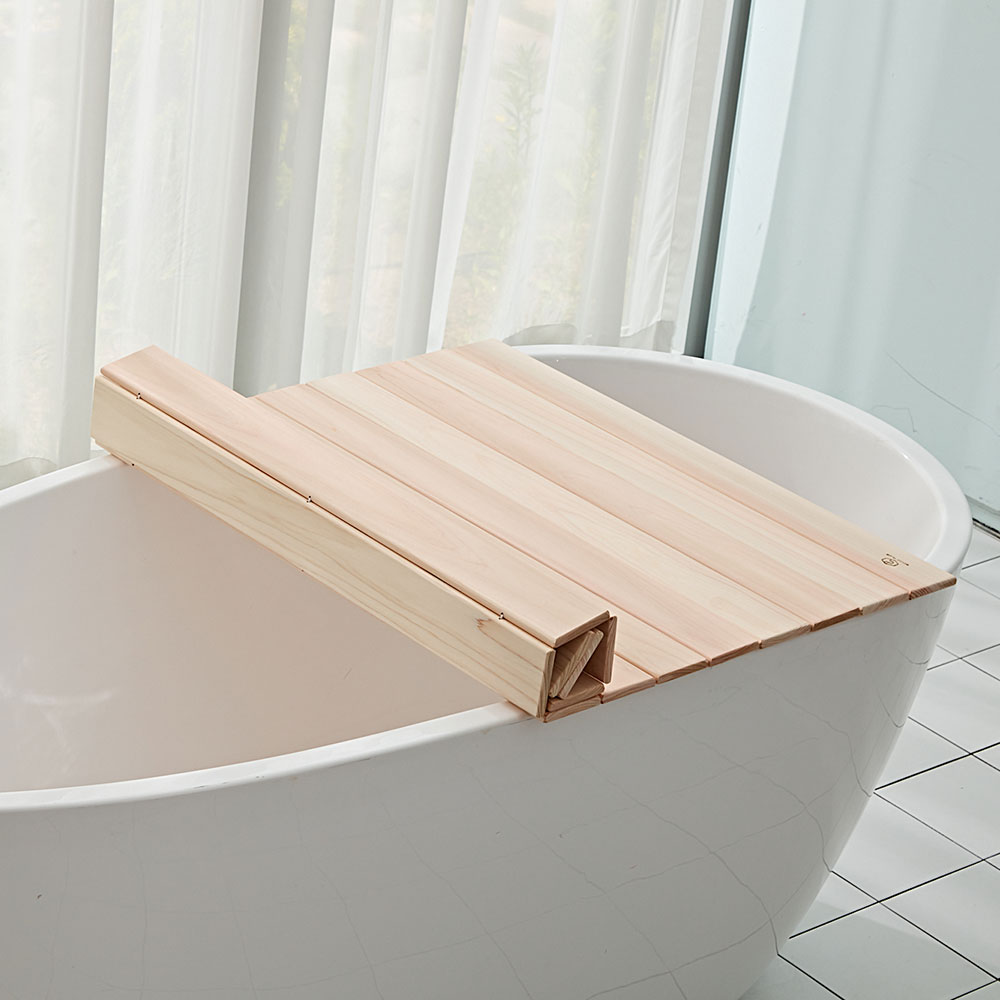 편백나무 욕조덮개 접이식 욕조트레이 반신욕덮개/70cmx30cm 일반형 - 상세 이미지 5