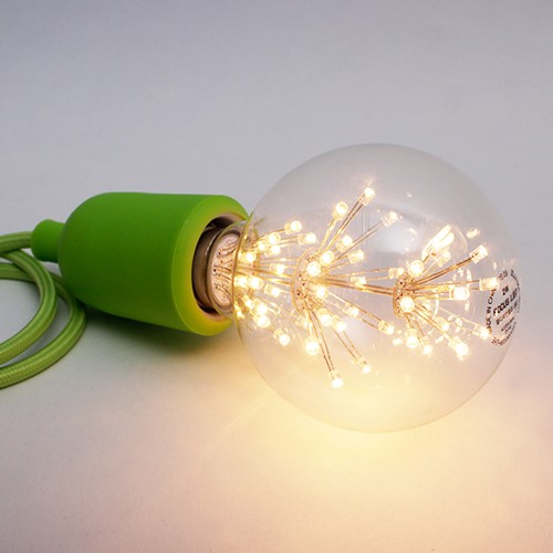 LED 에디슨전구 눈꽃 볼전구 G80 2W SG - 상품 이미지