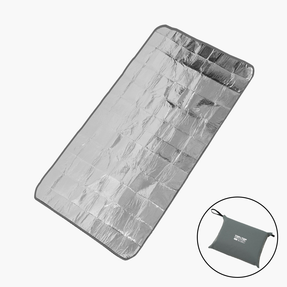 탑앤탑 써모 블랭킷 수납가방 포함 휴대용 캠핑 은박매트 등산 단열 돗자리 M