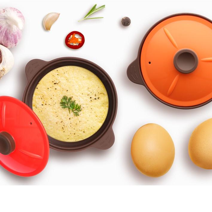 실리콘뚝배기 냄비 전자렌지용찜기 전자렌지계란찜 - 상품 이미지