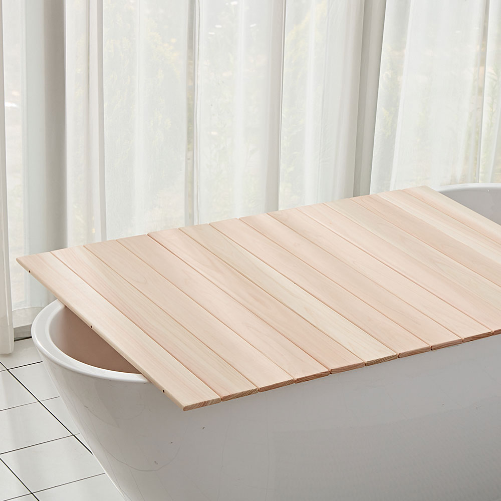 편백나무 욕조덮개 접이식 욕조트레이 반신욕덮개/70cmx30cm 일반형 - 상세 이미지 3