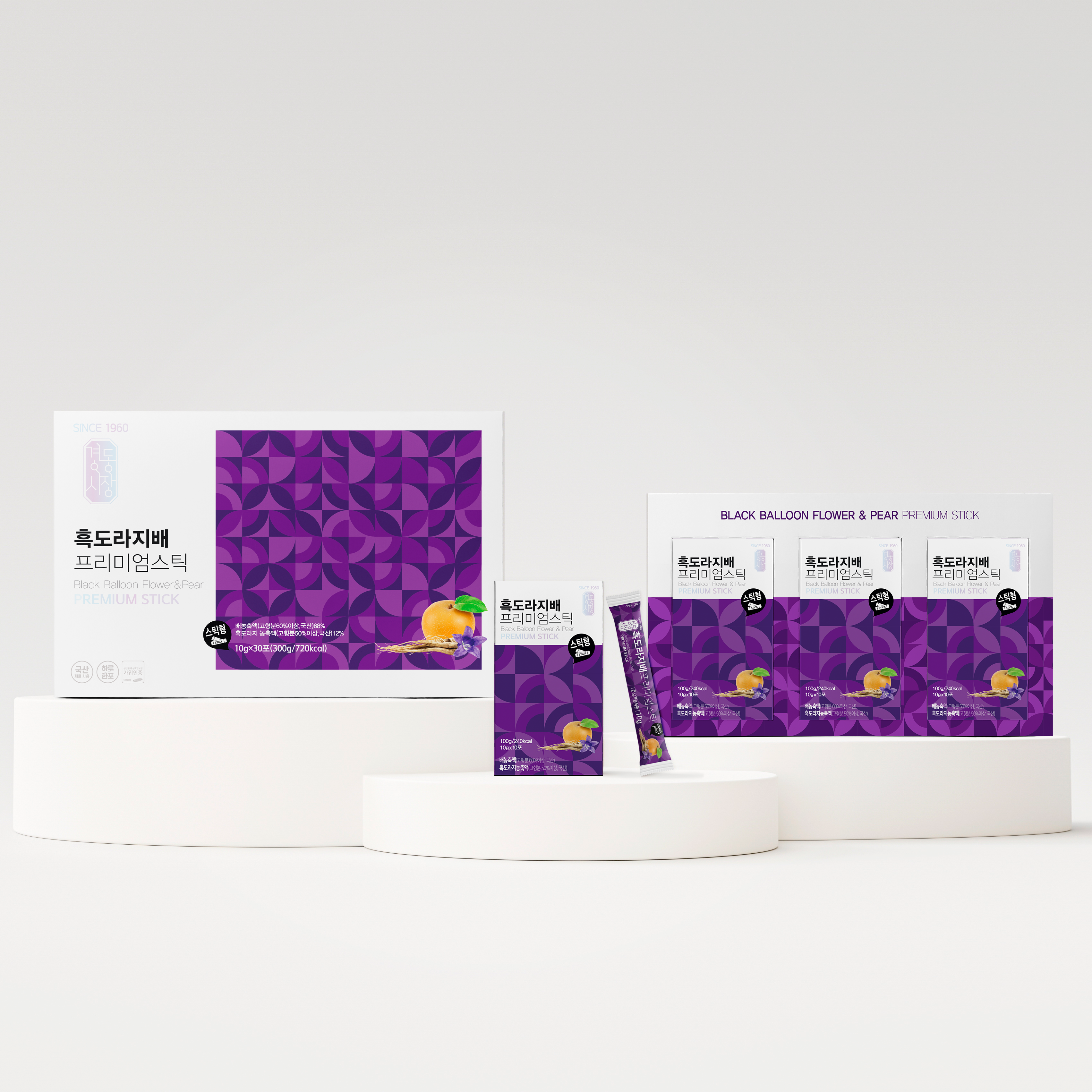 경동시장 국산 흑도라지배 프리미엄 스틱 10g 30포 선물세트