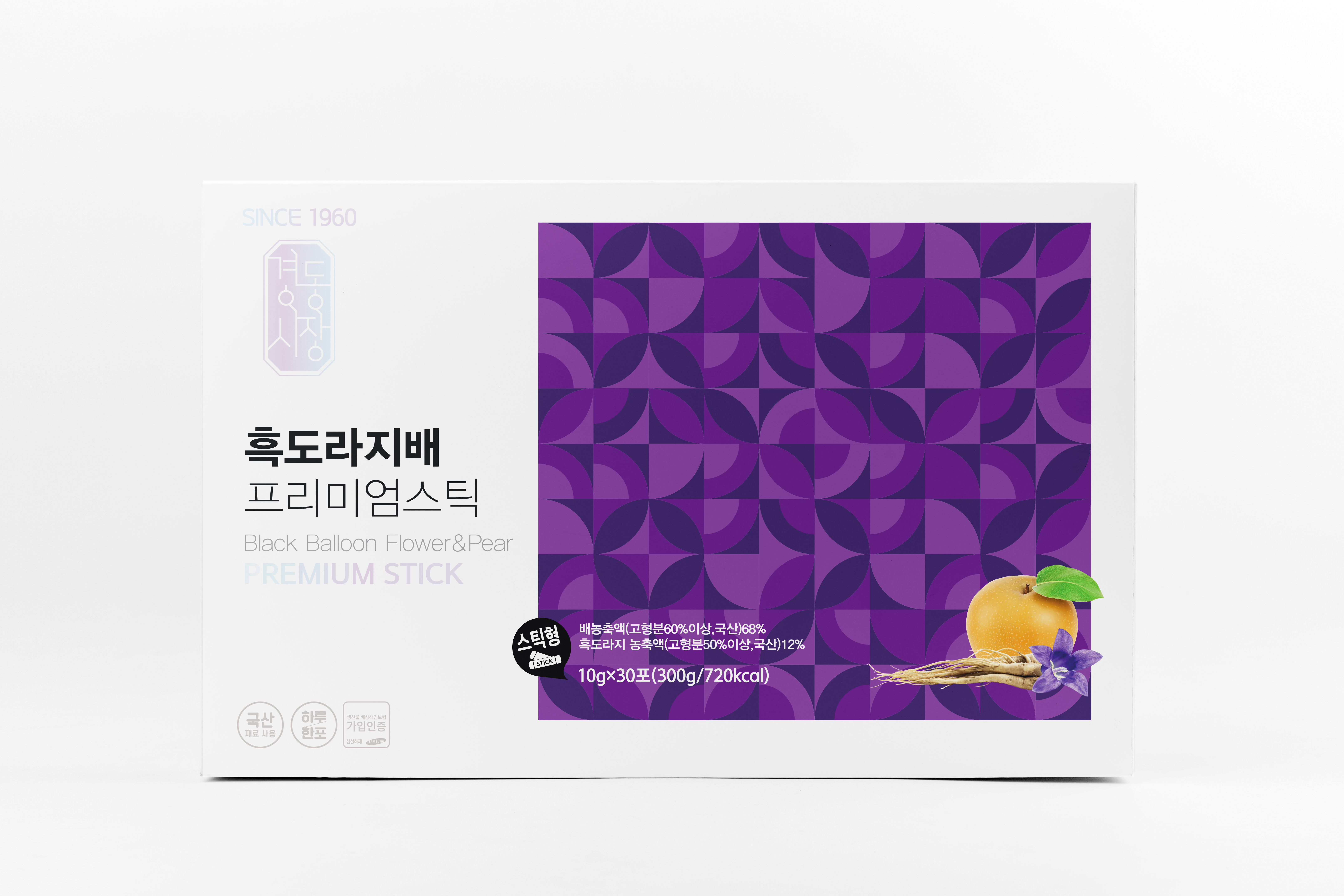 경동시장 국산 흑도라지배 프리미엄 스틱 10g 30포 선물세트 - 상세 이미지 4