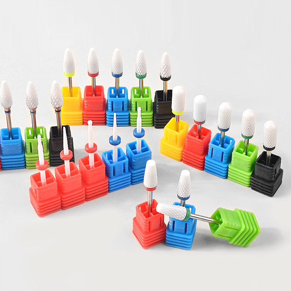 화이트 세라믹 네일 드릴 비트 전문가용 01