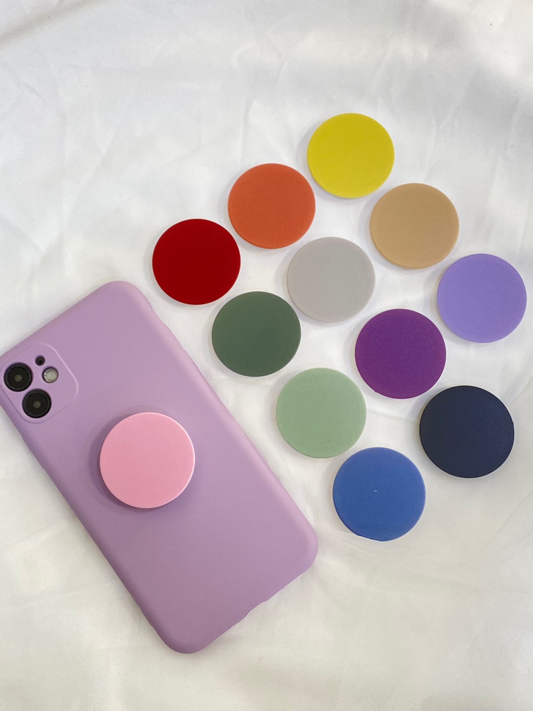 폰인럽 정품 이지 핑거 손잡이 그립 파스텔 소켓 휴대폰 원형 스마트톡