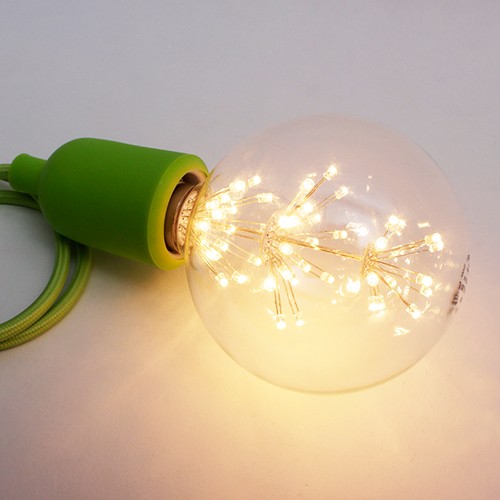 LED 에디슨전구 눈꽃 볼전구 G125 2W SG - 상품 이미지