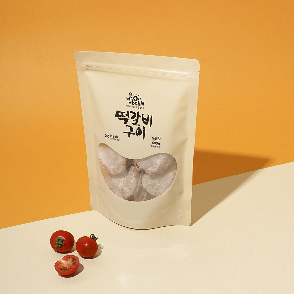 온밥엔 간편조리 수제떡갈비 10장 1팩 500g - 상세 이미지 5
