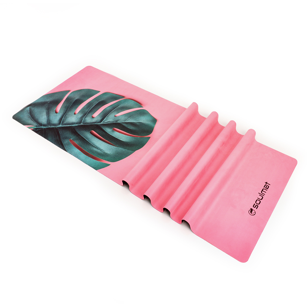 소울매트 핑크몬스테라 트래블 요가매트 1MM 이미지 6