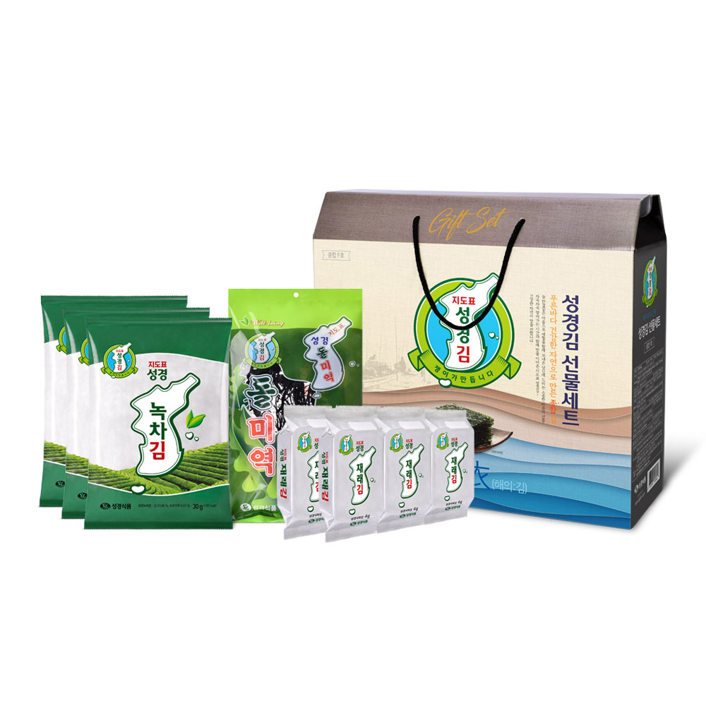 성경김 실속세트 종합F호 녹차 전장김 재래 조미김 도시락김