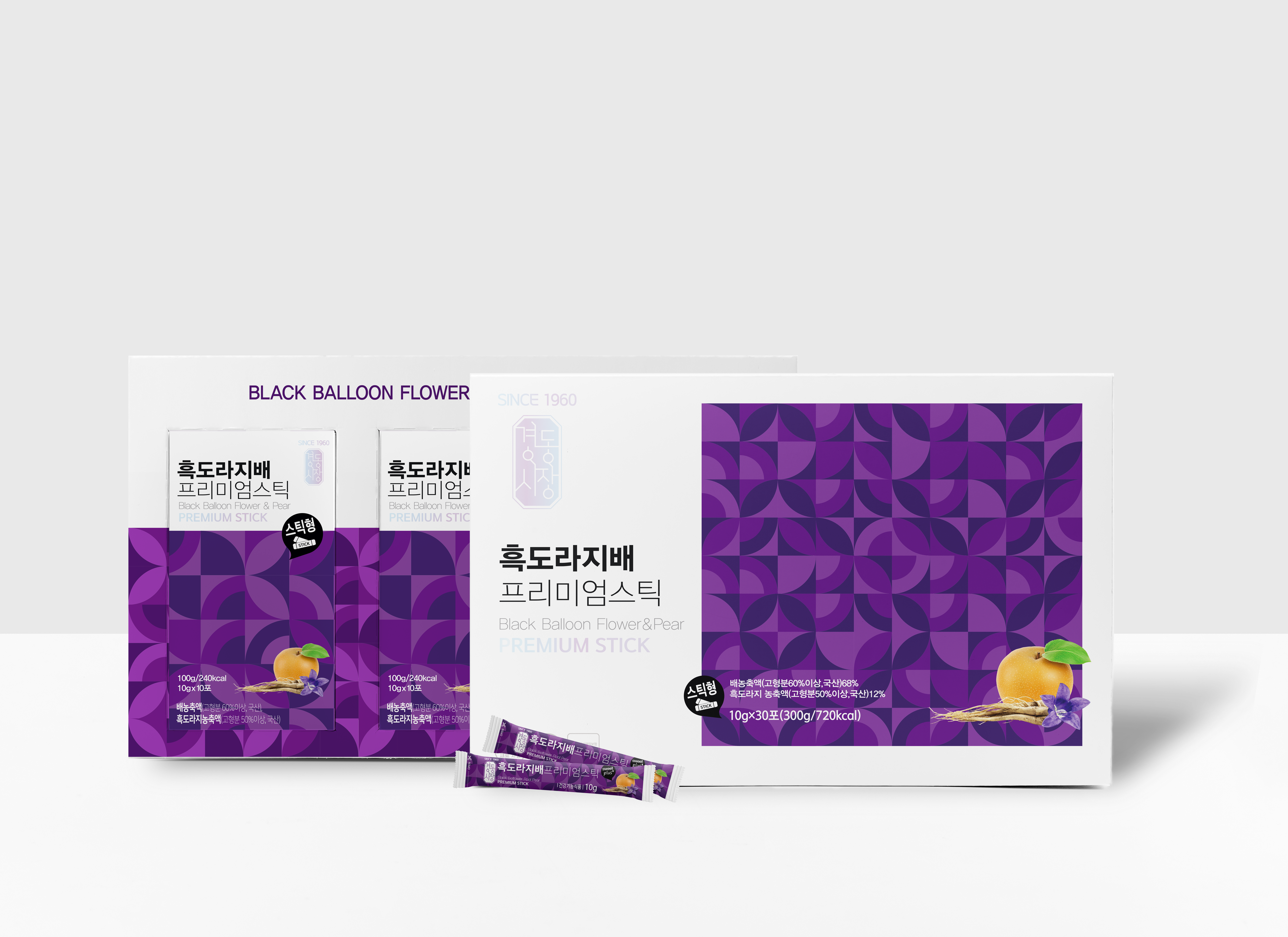 경동시장 국산 흑도라지배 프리미엄 스틱 10g 30포 선물세트 - 상세 이미지 2