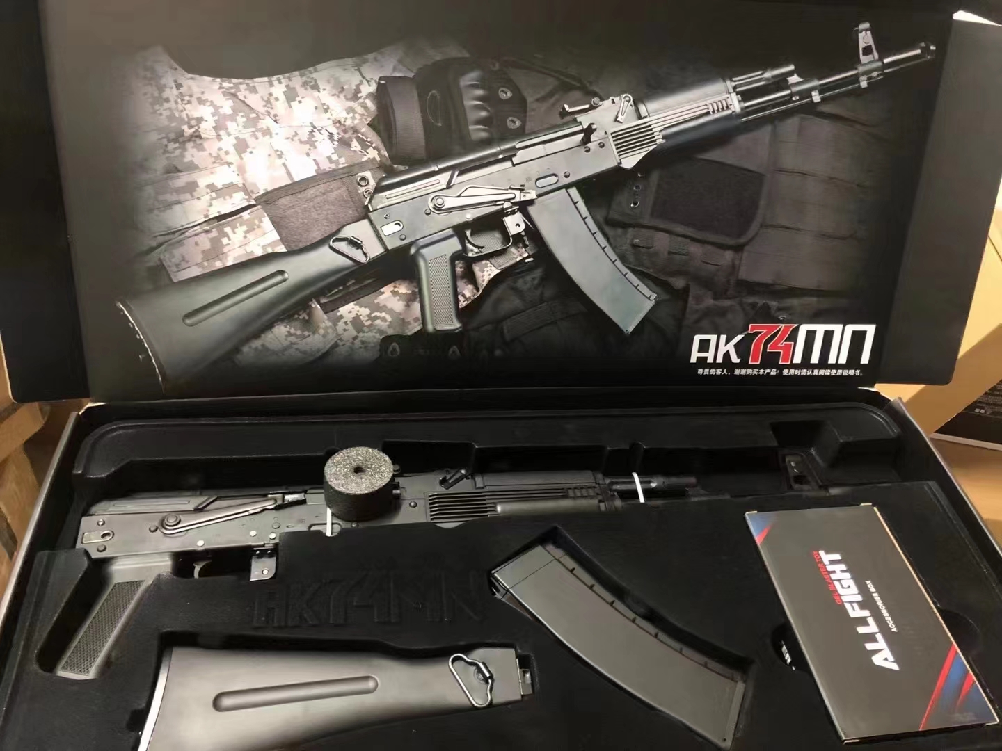 Renxiang 렌시앙 AK74mn 수정탄 전동건 나일론바디 메탈 기어 파츠 접이식스톡 - 상세 이미지 2