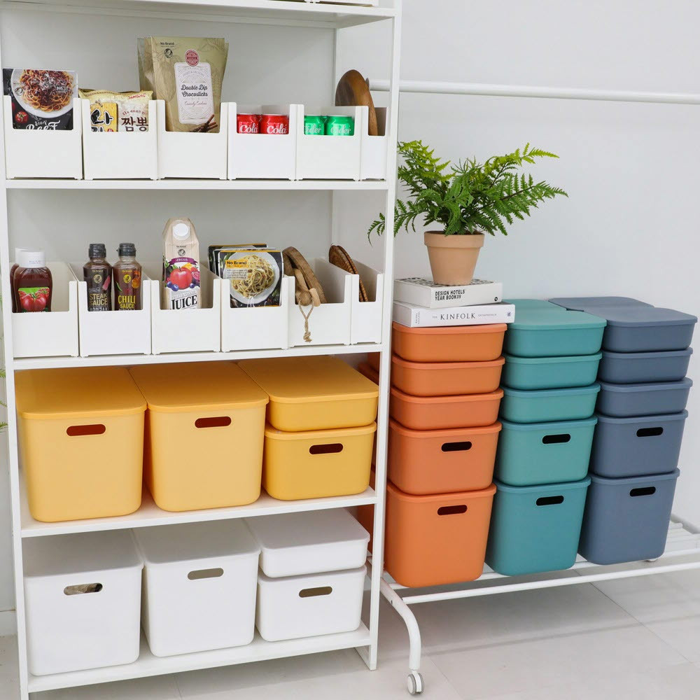 수납바구니 옷 장난감 정리바구니 바스켓 네임택 중형