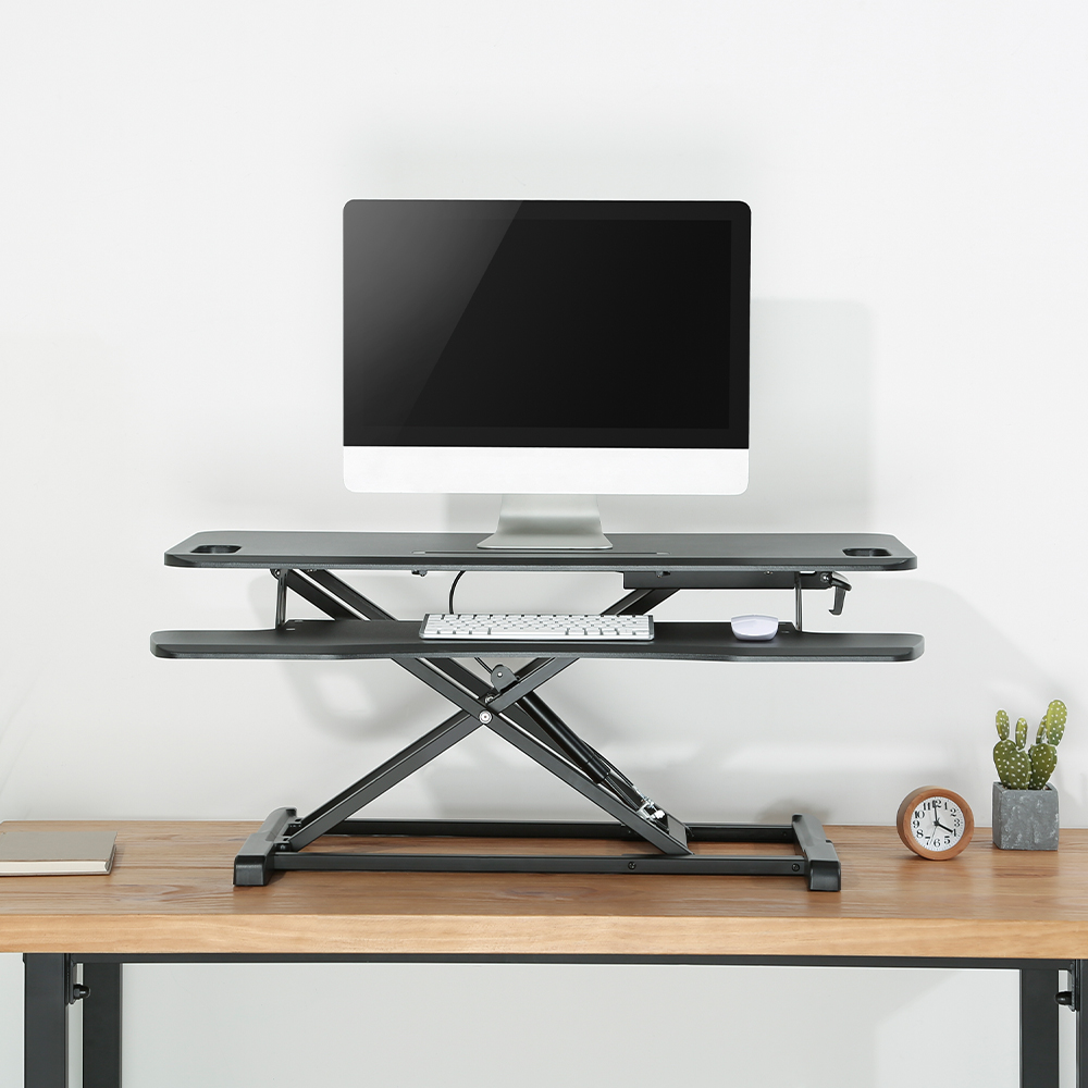 루나랩 높이조절 스탠딩 책상 높낮이조절 수동형 모션데스크 수동 블랙 950