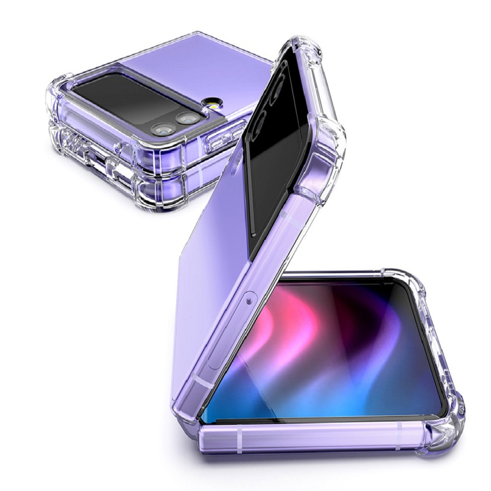 갤럭시 Z플립4 케이스 플립4 투명 크리스탈 하드 - 상품 이미지