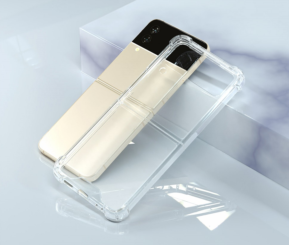 갤럭시 Z플립4 케이스 플립4 투명 크리스탈 하드 - 상세 이미지 4