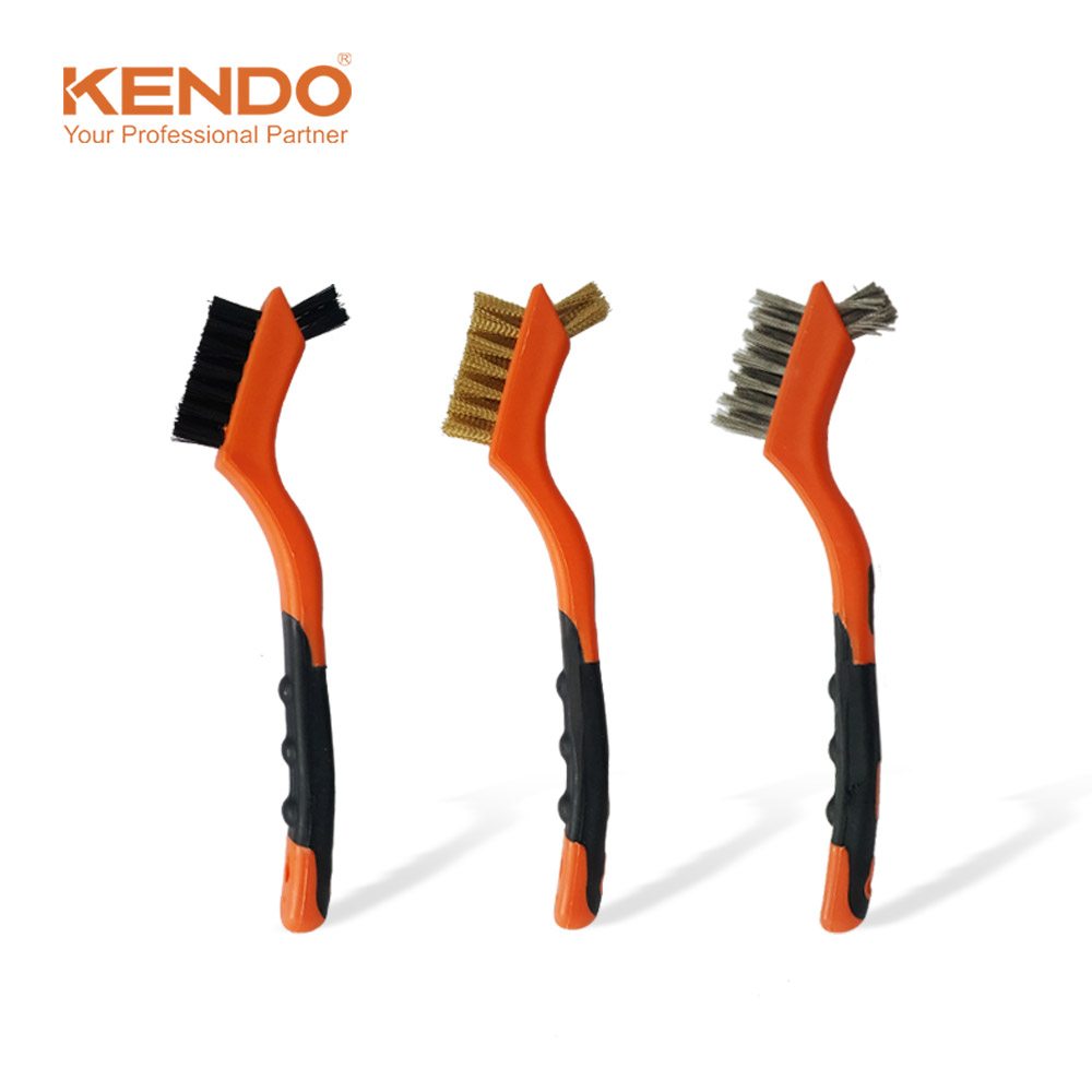 켄도 철 브러쉬 3P세트 31101 스틸 와이어 용접 녹제거 불판 청소 제품 이미지